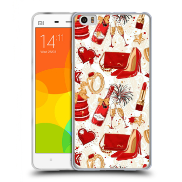 Силиконовый чехол на Xiaomi Mi Note с принтом Новый год Силиконовый чехол на Xiaomi Mi Note с принтом Новый год