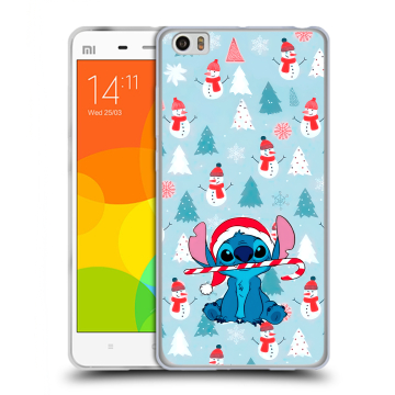 Силиконовый чехол на Xiaomi Mi Note с принтом Стич Новый год Силиконовый чехол на Xiaomi Mi Note с принтом Стич Новый год