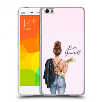 Силиконовый чехол на Xiaomi Mi Note с принтом женский Силиконовый чехол на Xiaomi Mi Note с принтом женский