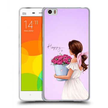 Силиконовый чехол на Xiaomi Mi Note с принтом женский Силиконовый чехол на Xiaomi Mi Note с принтом женский