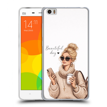 Силиконовый чехол на Xiaomi Mi Note с принтом женский Силиконовый чехол на Xiaomi Mi Note с принтом женский