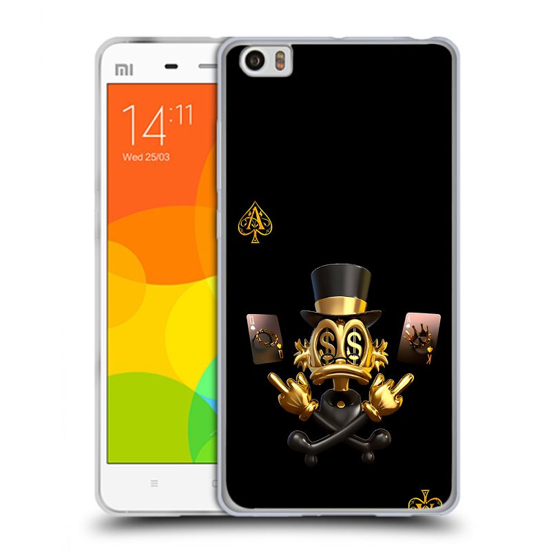 Силиконовый чехол на Xiaomi Mi Note с принтом Золотой скрудж макдак Силиконовый чехол на Xiaomi Mi Note с принтом Золотой скрудж макдак