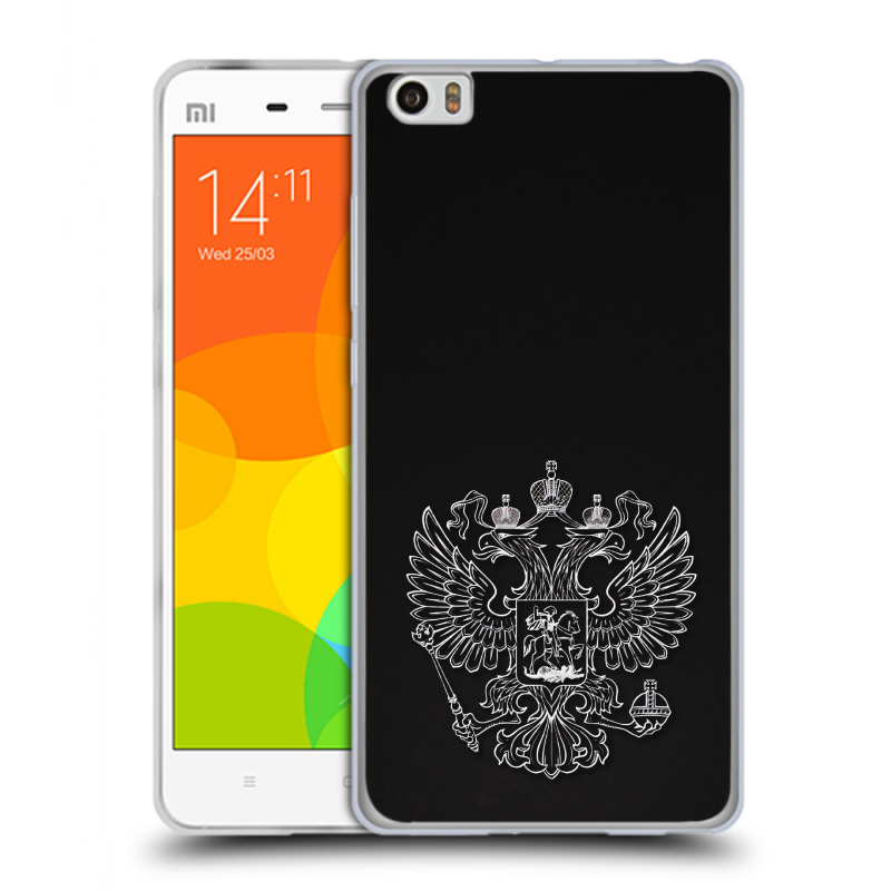 Силиконовый чехол на Xiaomi Mi Note с принтом Герб России Силиконовый чехол на Xiaomi Mi Note с принтом Герб России