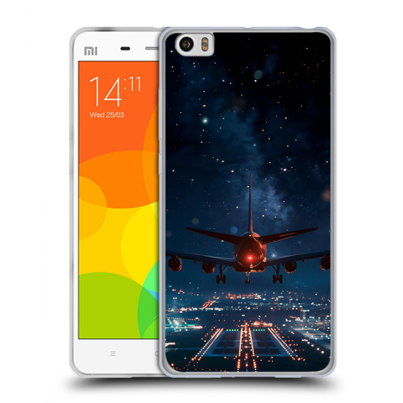 Силиконовый чехол на Xiaomi Mi Note с принтом самолет Силиконовый чехол на Xiaomi Mi Note с принтом самолет