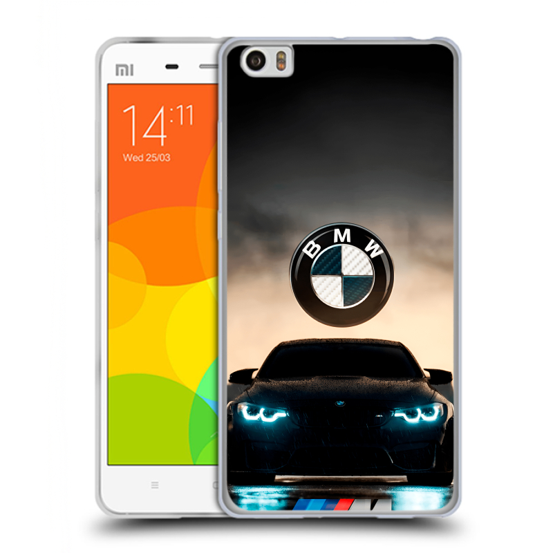 Силиконовый чехол на Xiaomi Mi Note с принтом БМВ BMW Силиконовый чехол на Xiaomi Mi Note с принтом БМВ BMW