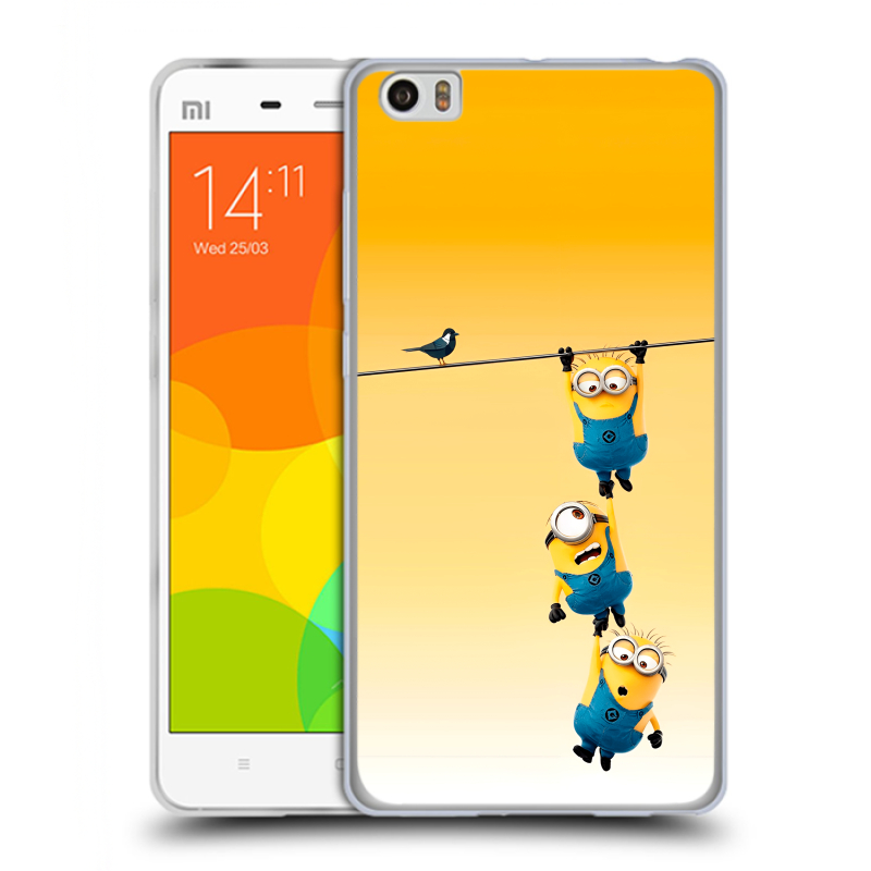 Силиконовый чехол на Xiaomi Mi Note с принтом Миньоны Силиконовый чехол на Xiaomi Mi Note с принтом Миньоны