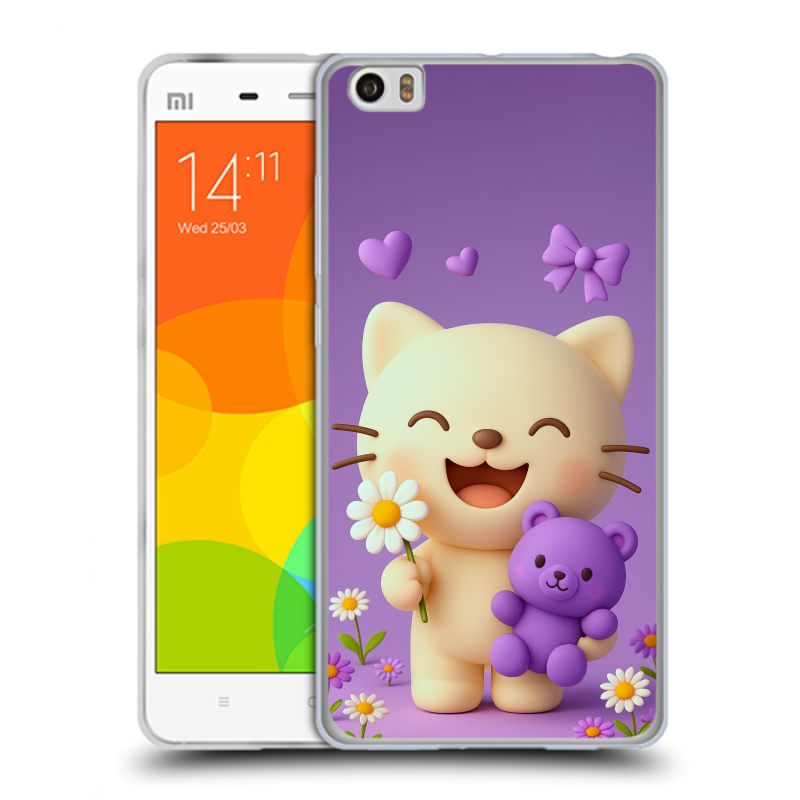 Пластиковый чехол на Xiaomi Mi Note с принтом для девочек Пластиковый чехол на Xiaomi Mi Note с принтом для девочек
