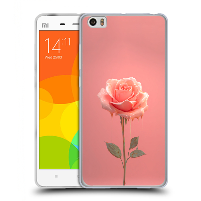 Пластиковый чехол на Xiaomi Mi Note с принтом Розовая роза Пластиковый чехол на Xiaomi Mi Note с принтом Розовая роза