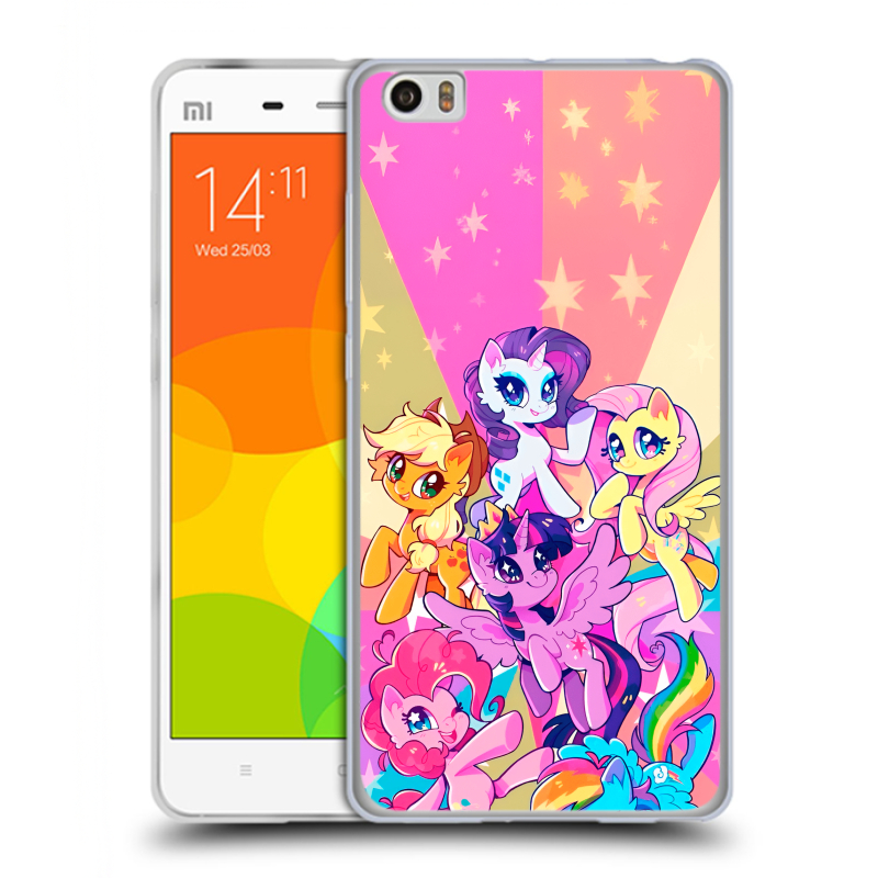 Силиконовый чехол на Xiaomi Mi Note с принтом My little pony Дружба чудо Силиконовый чехол на Xiaomi Mi Note с принтом My little pony Дружба чудо