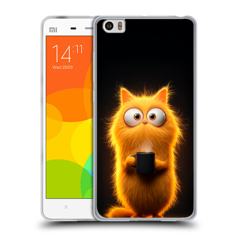 Пластиковый чехол на Xiaomi Mi Note с принтом Смешной кот Пластиковый чехол на Xiaomi Mi Note с принтом Смешной кот