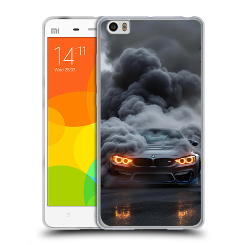 Пластиковый чехол на Xiaomi Mi Note с принтом BMW БМВ Пластиковый чехол на Xiaomi Mi Note с принтом BMW БМВ