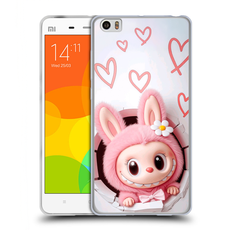 Пластиковый чехол на Xiaomi Mi Note с принтом Labubu Лабубу Пластиковый чехол на Xiaomi Mi Note с принтом Labubu Лабубу