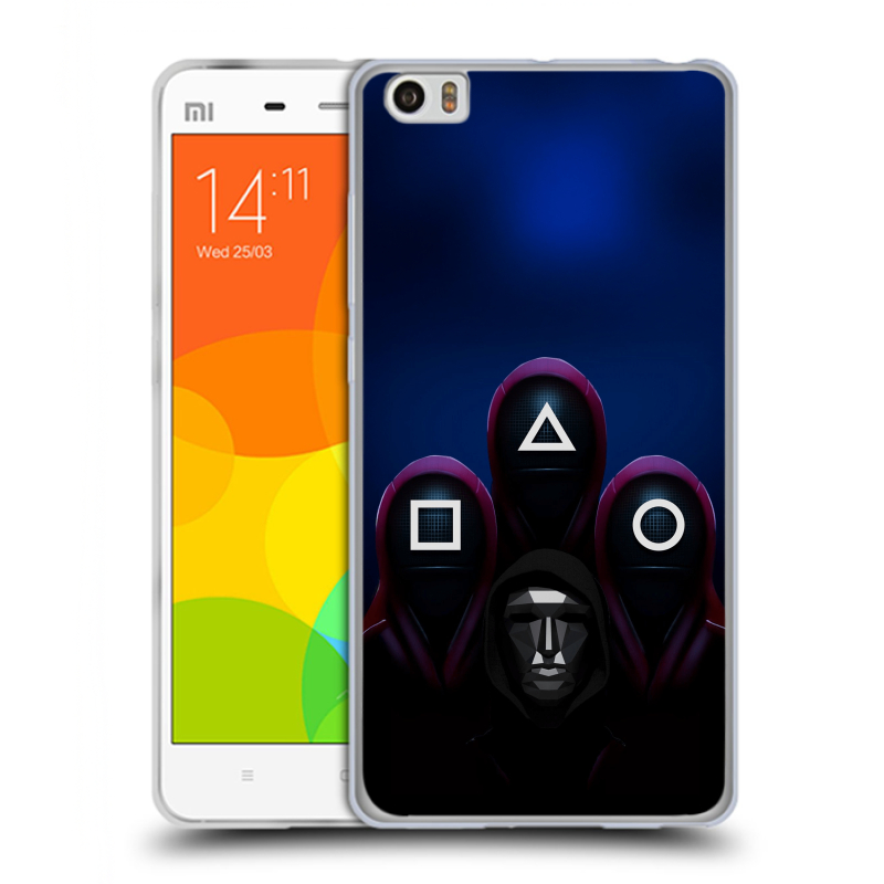 Пластиковый чехол на Xiaomi Mi Note с принтом Игра Кальмара Пластиковый чехол на Xiaomi Mi Note с принтом Игра Кальмара