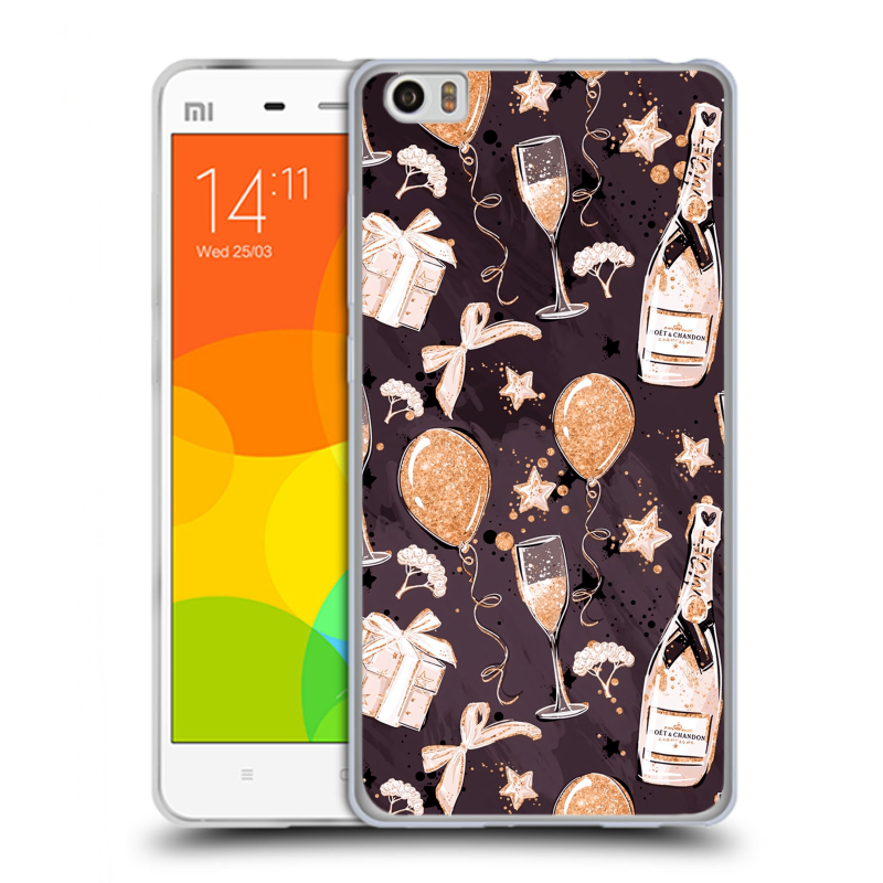 Пластиковый чехол на Xiaomi Mi Note с принтом Новый год Пластиковый чехол на Xiaomi Mi Note с принтом Новый год
