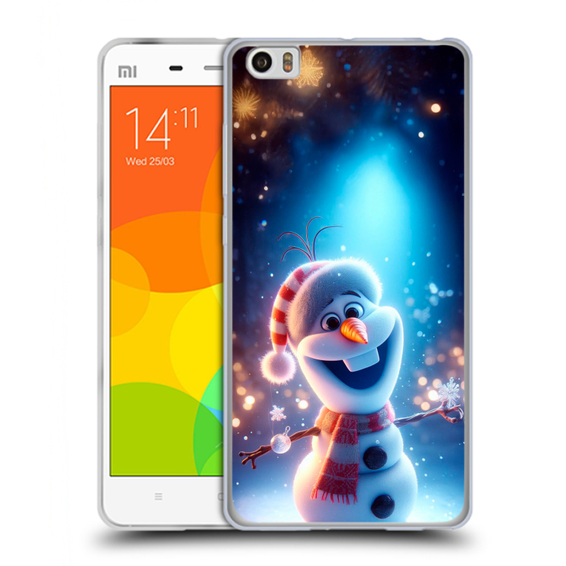 Силиконовый чехол на Xiaomi Mi Note с принтом Новый год Силиконовый чехол на Xiaomi Mi Note с принтом Новый год
