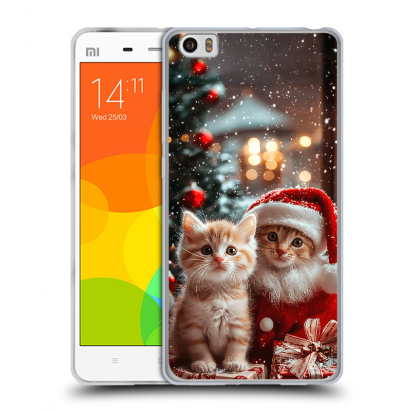 Силиконовый чехол на Xiaomi Mi Note с принтом Новый год Силиконовый чехол на Xiaomi Mi Note с принтом Новый год