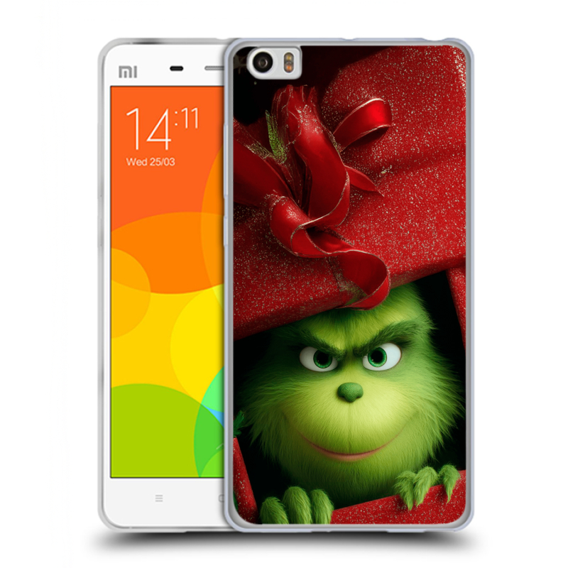 Силиконовый чехол на Xiaomi Mi Note с принтом Новый год Силиконовый чехол на Xiaomi Mi Note с принтом Новый год