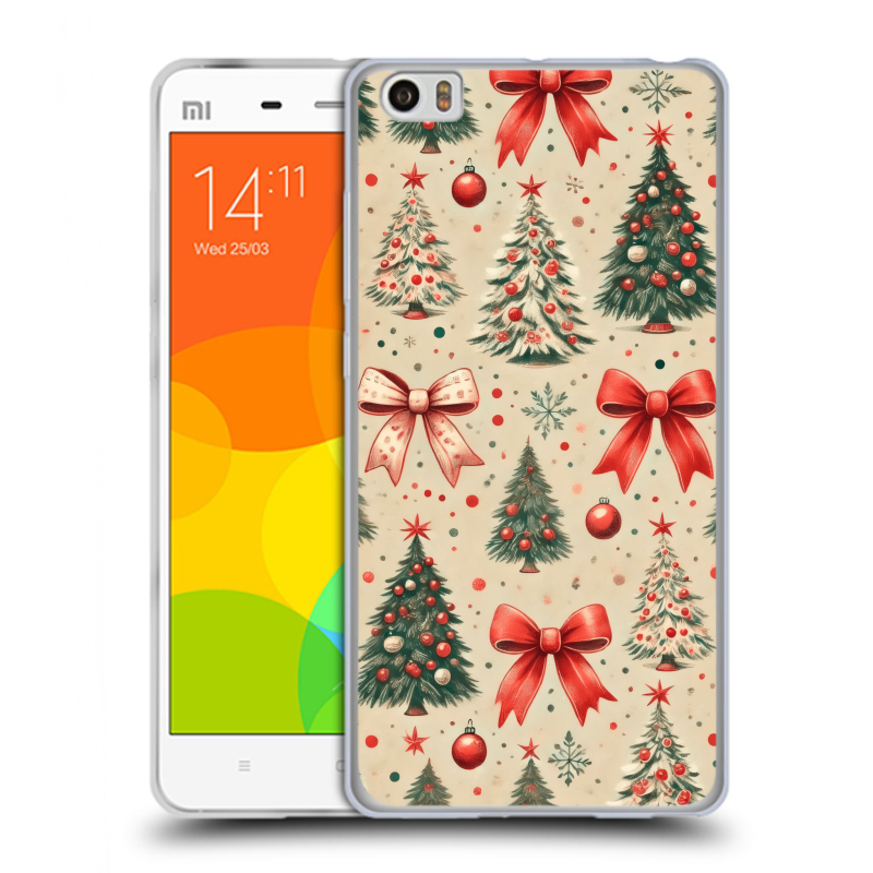 Силиконовый чехол на Xiaomi Mi Note с принтом Новый год Силиконовый чехол на Xiaomi Mi Note с принтом Новый год