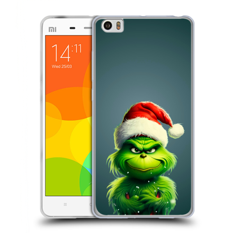 Силиконовый чехол на Xiaomi Mi Note с принтом Новый год Силиконовый чехол на Xiaomi Mi Note с принтом Новый год