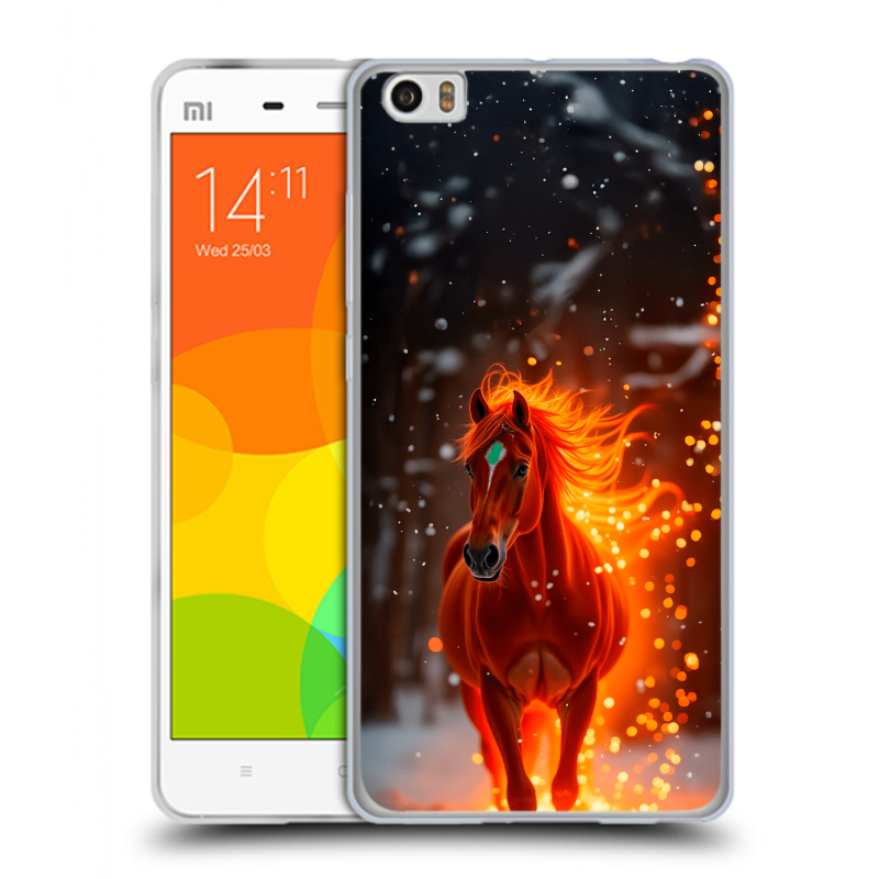 Пластиковый чехол на Xiaomi Mi Note с принтом Новый год Пластиковый чехол на Xiaomi Mi Note с принтом Новый год