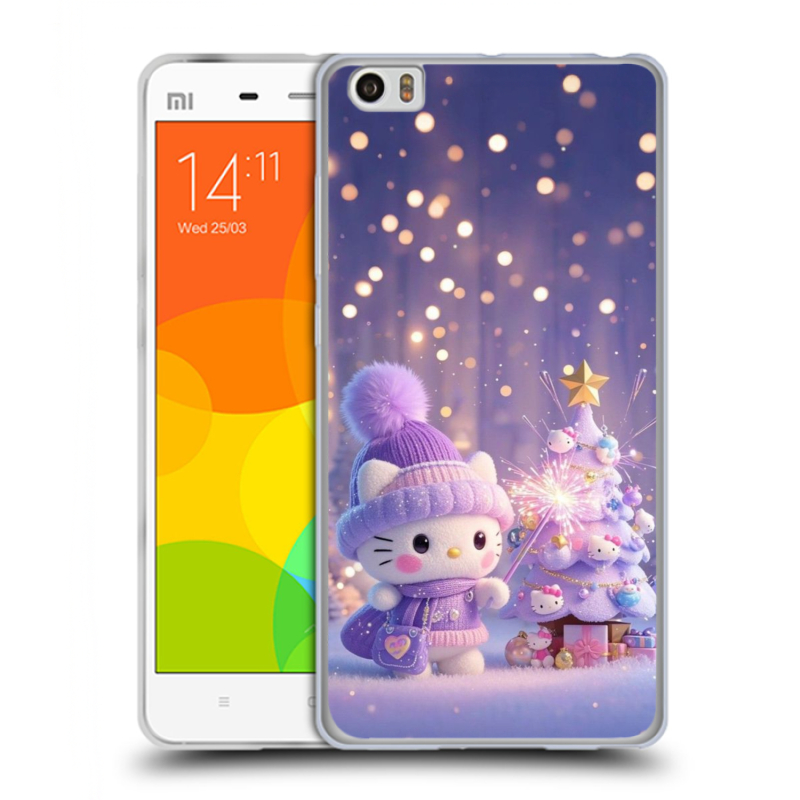 Пластиковый чехол на Xiaomi Mi Note с принтом Новый год Пластиковый чехол на Xiaomi Mi Note с принтом Новый год