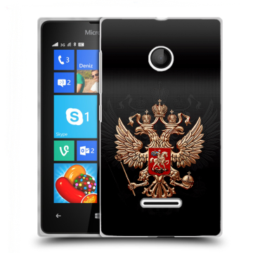 Пластиковый чехол на Microsoft Lumia 435 с принтом Герб России Пластиковый чехол на Microsoft Lumia 435 с принтом Герб России