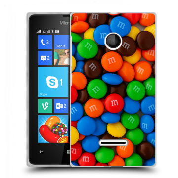 Пластиковый чехол на Microsoft Lumia 435 с принтом Конфеты Пластиковый чехол на Microsoft Lumia 435 с принтом Конфеты