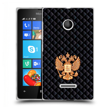 Пластиковый чехол на Microsoft Lumia 435 с принтом Герб России принт Пластиковый чехол на Microsoft Lumia 435 с принтом Герб России принт