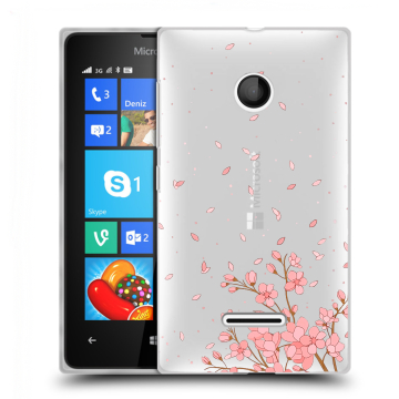 Пластиковый чехол на Microsoft Lumia 435 с принтом Ветка сакуры Пластиковый чехол на Microsoft Lumia 435 с принтом Ветка сакуры