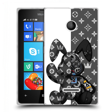 Пластиковый чехол на Microsoft Lumia 435 с принтом Луи робот Пластиковый чехол на Microsoft Lumia 435 с принтом Луи робот