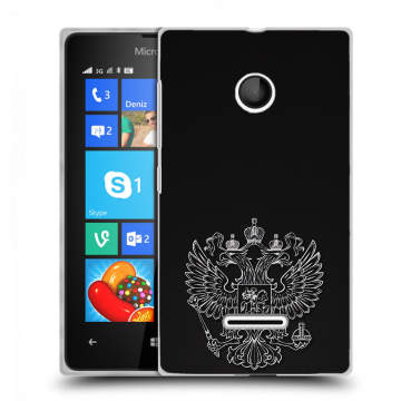 Пластиковый чехол на Microsoft Lumia 435 с принтом Герб России Пластиковый чехол на Microsoft Lumia 435 с принтом Герб России