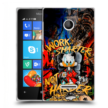 Пластиковый чехол на Microsoft Lumia 435 с принтом Дональд Дак Деньги Пластиковый чехол на Microsoft Lumia 435 с принтом Дональд Дак Деньги
