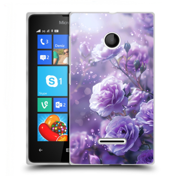 Пластиковый чехол на Microsoft Lumia 435 с принтом Розы цветы