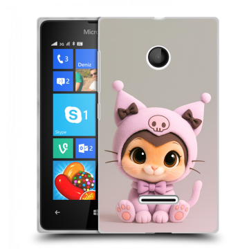 Пластиковый чехол на Microsoft Lumia 435 с принтом Куроми Kuromi Пластиковый чехол на Microsoft Lumia 435 с принтом Куроми Kuromi