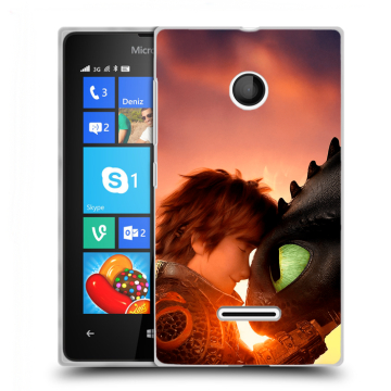 Пластиковый чехол на Microsoft Lumia 435 с принтом Как приручить дракона Пластиковый чехол на Microsoft Lumia 435 с принтом Как приручить дракона