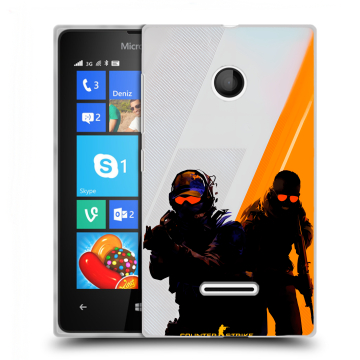 Пластиковый чехол на Microsoft Lumia 435 с принтом Контер страйк Counter strike Пластиковый чехол на Microsoft Lumia 435 с принтом Контер страйк Counter strike