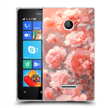 Пластиковый чехол на Microsoft Lumia 435 с принтом Розы цветы Пластиковый чехол на Microsoft Lumia 435 с принтом Розы цветы