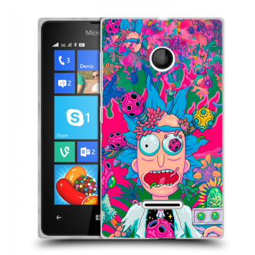 Пластиковый чехол на Microsoft Lumia 435 с принтом Рик и Морти Rick Morty Пластиковый чехол на Microsoft Lumia 435 с принтом Рик и Морти Rick Morty
