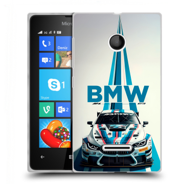 Пластиковый чехол на Microsoft Lumia 435 с принтом БМВ BMW Пластиковый чехол на Microsoft Lumia 435 с принтом БМВ BMW
