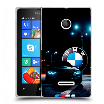 Пластиковый чехол на Microsoft Lumia 435 с принтом БМВ BMW