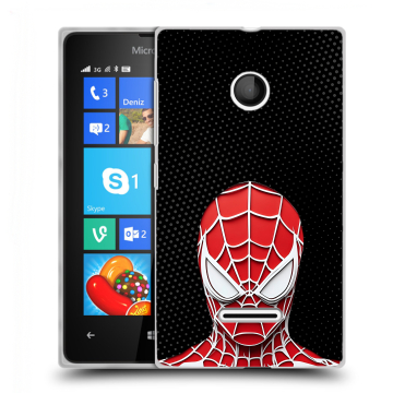 Пластиковый чехол на Microsoft Lumia 435 с принтом человек паук spiderman Пластиковый чехол на Microsoft Lumia 435 с принтом человек паук spiderman