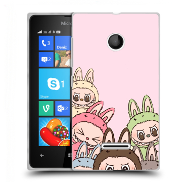 Пластиковый чехол на Microsoft Lumia 435 с принтом Лабубу