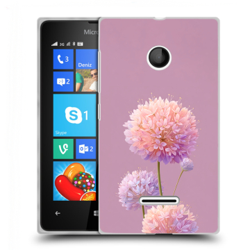 Пластиковый чехол на Microsoft Lumia 435 с принтом Цветы