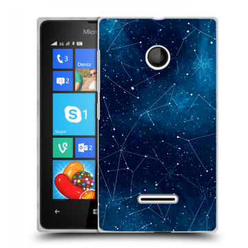Пластиковый чехол на Microsoft Lumia 435 с принтом Космос звезды