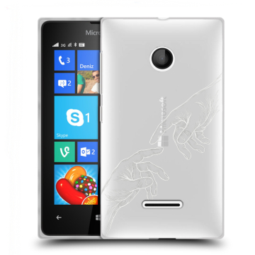 Пластиковый чехол на Microsoft Lumia 435 с принтом Сотворение мира