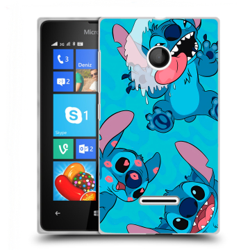 Пластиковый чехол на Microsoft Lumia 435 с принтом Лило и Стич Пластиковый чехол на Microsoft Lumia 435 с принтом Лило и Стич