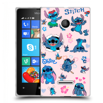 Пластиковый чехол на Microsoft Lumia 435 с принтом Лило и Стич Пластиковый чехол на Microsoft Lumia 435 с принтом Лило и Стич