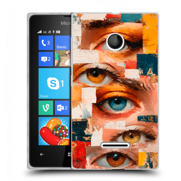 Пластиковый чехол на Microsoft Lumia 435 с принтом Модный принт