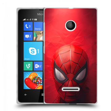 Пластиковый чехол на Microsoft Lumia 435 с принтом Spiderman Человек паук Пластиковый чехол на Microsoft Lumia 435 с принтом Spiderman Человек паук
