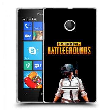 Пластиковый чехол на Microsoft Lumia 435 с принтом PUGB ПАГБ Пластиковый чехол на Microsoft Lumia 435 с принтом PUGB ПАГБ
